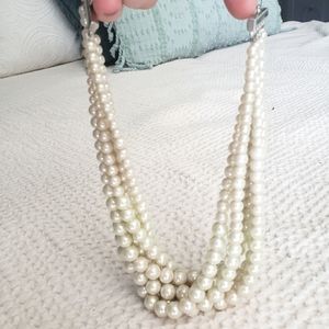Lia Sophia necklace baubles pearl multi strand